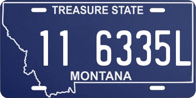 MT license plate 116335L
