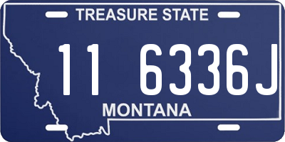 MT license plate 116336J