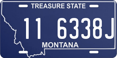 MT license plate 116338J