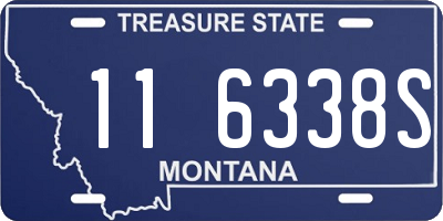 MT license plate 116338S