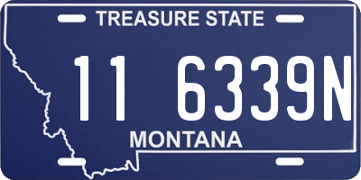 MT license plate 116339N