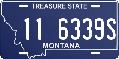 MT license plate 116339S