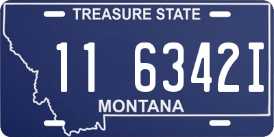 MT license plate 116342I
