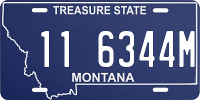 MT license plate 116344M