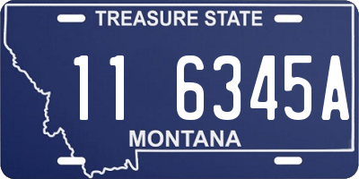 MT license plate 116345A