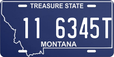 MT license plate 116345T