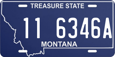MT license plate 116346A
