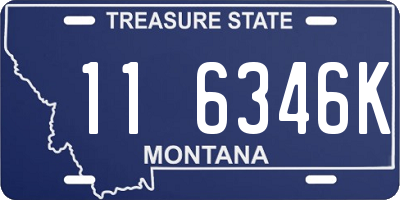 MT license plate 116346K