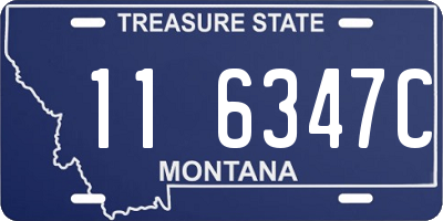MT license plate 116347C