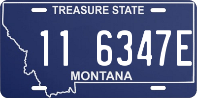 MT license plate 116347E