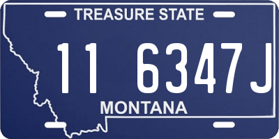 MT license plate 116347J