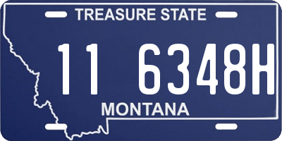 MT license plate 116348H