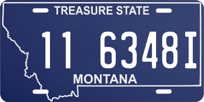 MT license plate 116348I