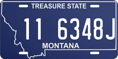 MT license plate 116348J