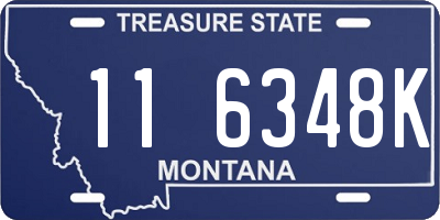 MT license plate 116348K
