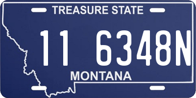 MT license plate 116348N