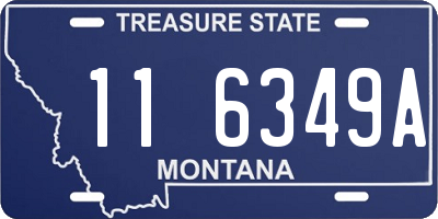 MT license plate 116349A