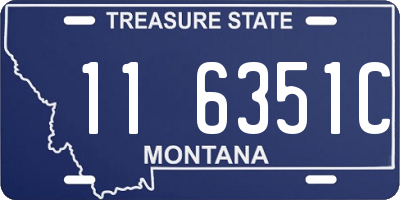 MT license plate 116351C