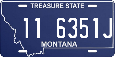 MT license plate 116351J