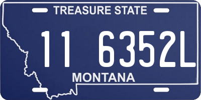 MT license plate 116352L