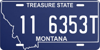MT license plate 116353T