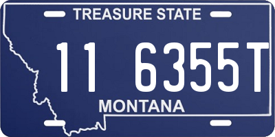 MT license plate 116355T