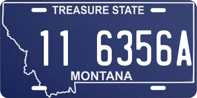 MT license plate 116356A