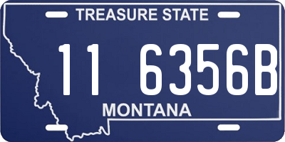 MT license plate 116356B