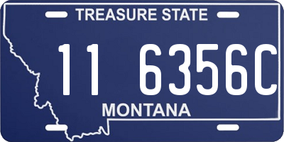 MT license plate 116356C