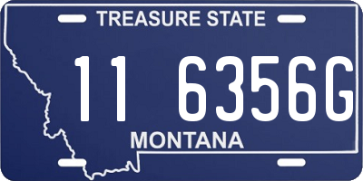 MT license plate 116356G