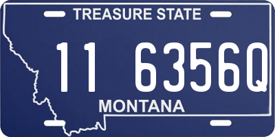 MT license plate 116356Q