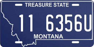 MT license plate 116356U