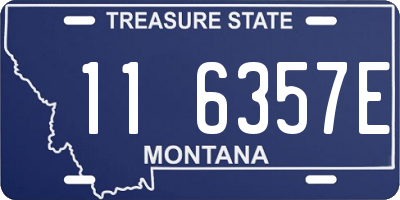 MT license plate 116357E
