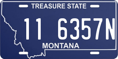 MT license plate 116357N