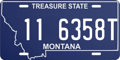 MT license plate 116358T