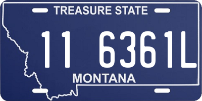 MT license plate 116361L