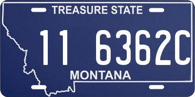 MT license plate 116362C