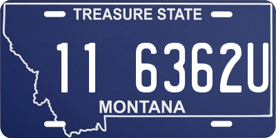 MT license plate 116362U