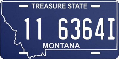 MT license plate 116364I