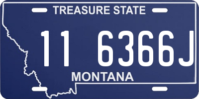 MT license plate 116366J