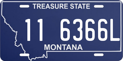 MT license plate 116366L