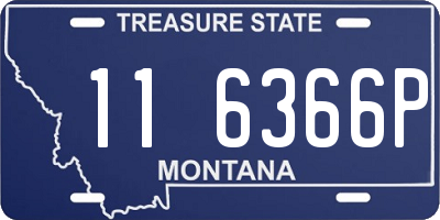MT license plate 116366P