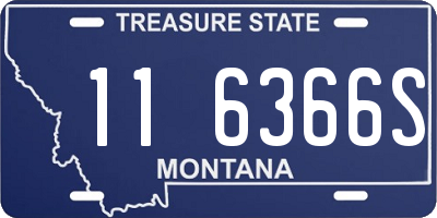 MT license plate 116366S