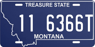 MT license plate 116366T