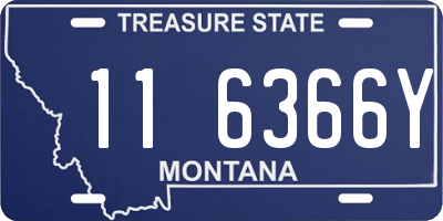 MT license plate 116366Y