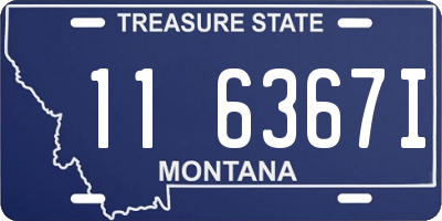 MT license plate 116367I