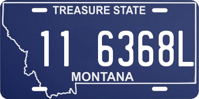 MT license plate 116368L