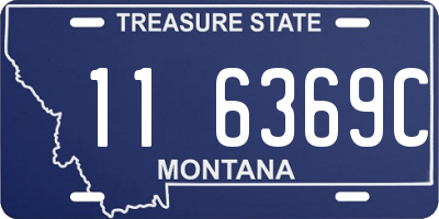 MT license plate 116369C