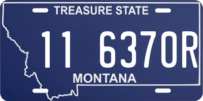 MT license plate 116370R