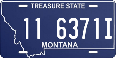 MT license plate 116371I